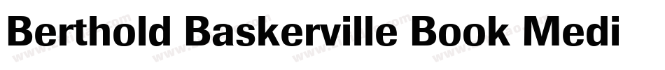 Berthold Baskerville Book Medium字体转换